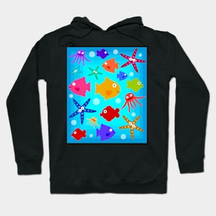 Colorful fish Hoodie